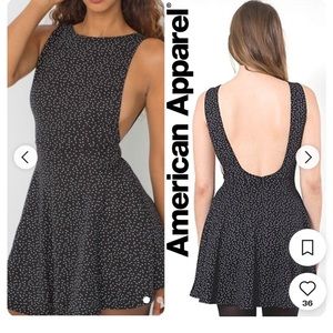 American Apparel Sleeveless Ponte skater dress